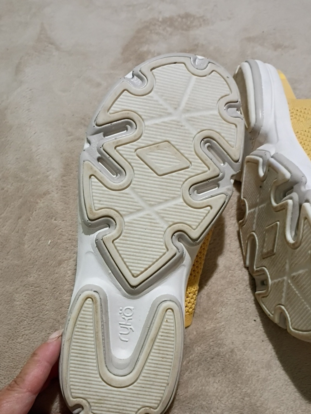 Yellow Knit Slide Sandals - Picture 6 of 8